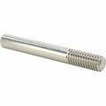 Bsc Preferred 18-8 Stainless Steel Threaded on One End Stud 5/16-18 Thread Size 2-1/2 Long 97042A194